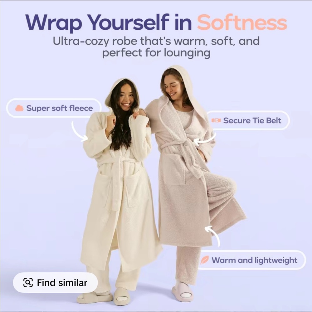 MellowSoft Hooded Robe - Picture 7 of 11